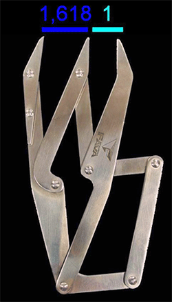 Figura 5. Compás áureo.