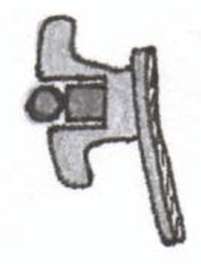 Fig. 2. Vista lateral del uso del doble arco en la ranura del bracket