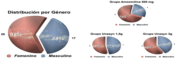 GRÁFICO 1 DISTRIBUCIÓN POR GÉNERO