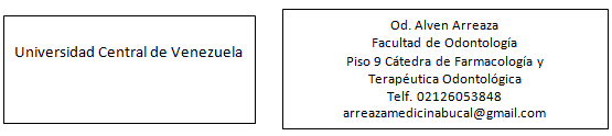 Fig. 1 y 2 Ejemplo de encabezado contentivo de los datos del consultorio y/o institución donde se emite el récipe y del Odontólogo tratante. El encabezado debe estar impreso en el récipe.