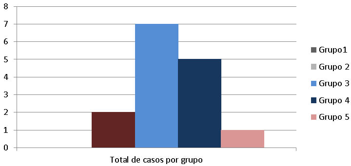 Grafico 2. Total de casos por grupo