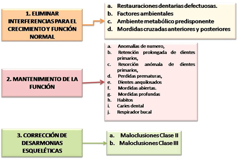 Cuadro 2 Objetivos de tratamiento basados en el American Board de Ortodoncia y la Academia americana de odontología vigentes hasta el momento además de una de las mas recientes investigaciones